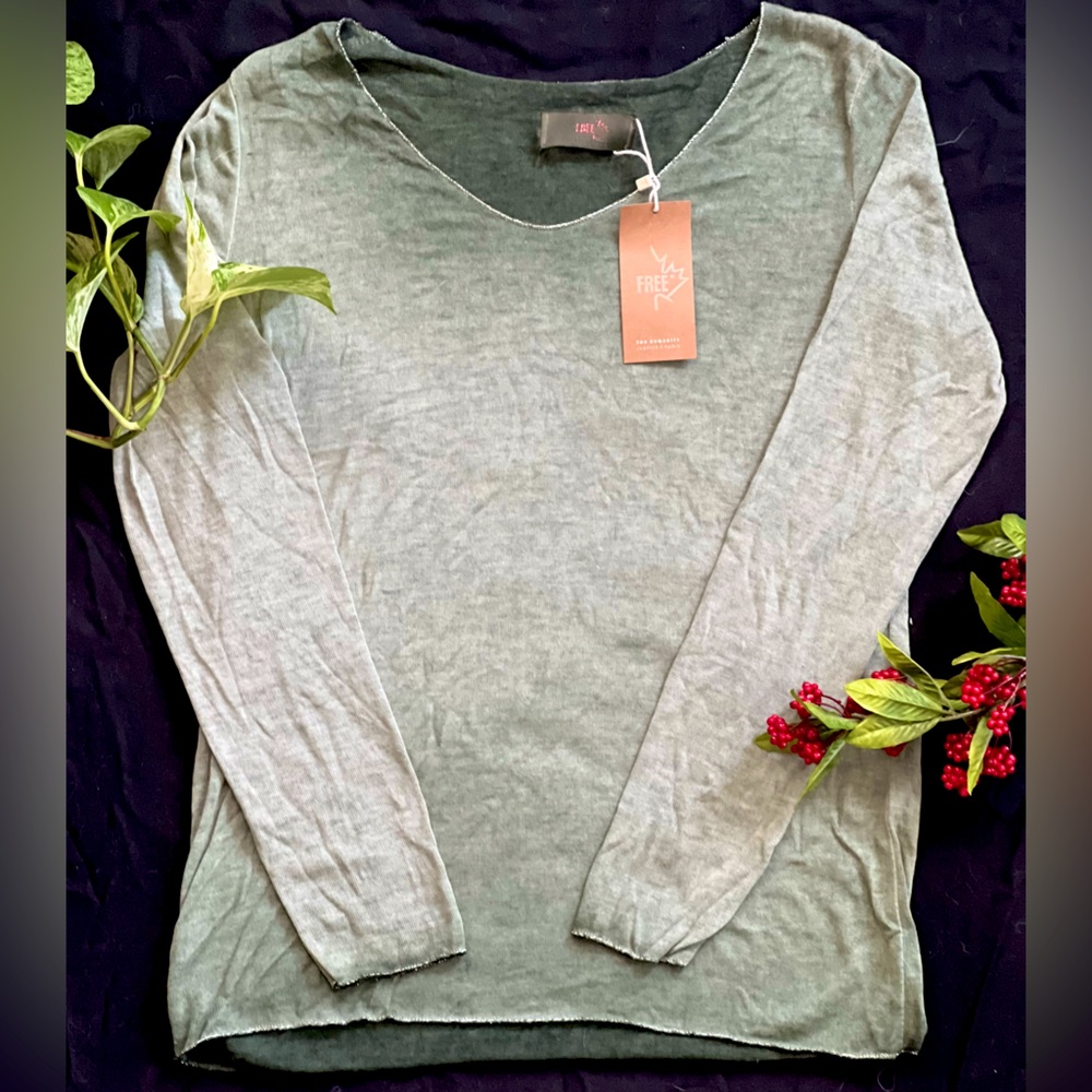 NWT Lightweight Knit Sage Green Longleeve
